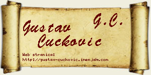 Gustav Čučković vizit kartica